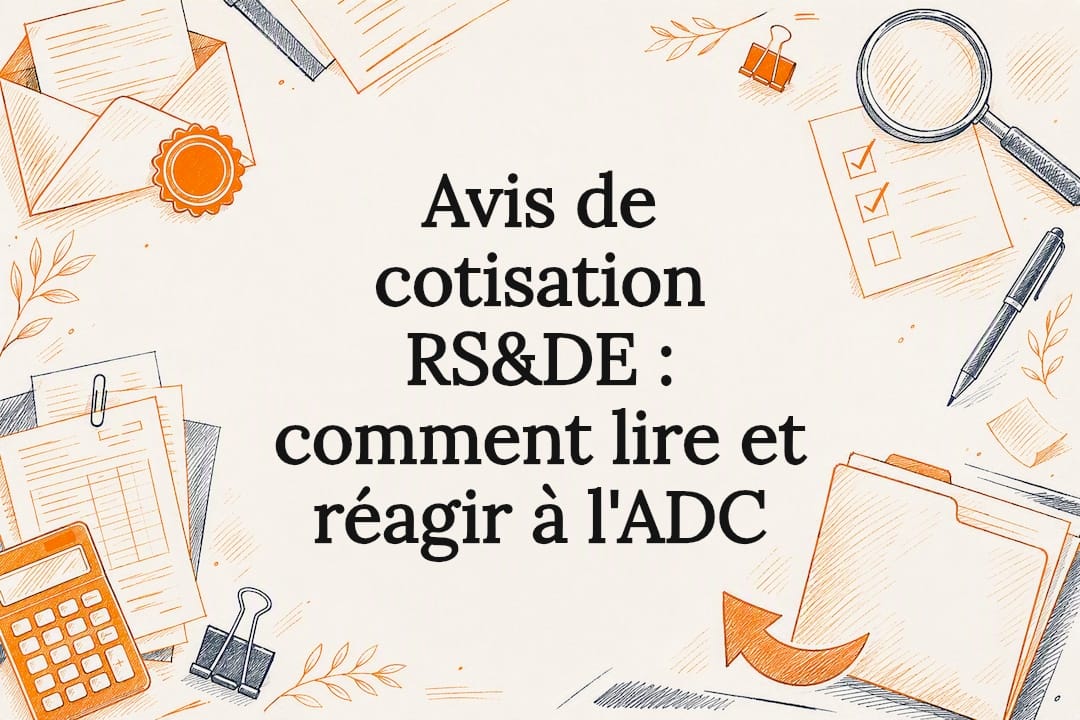 Carte-titre illustrée concernant l'avis RS&DE