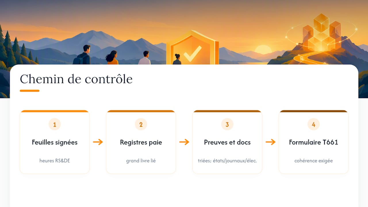 Processus de rapprochement des justificatifs RSDE