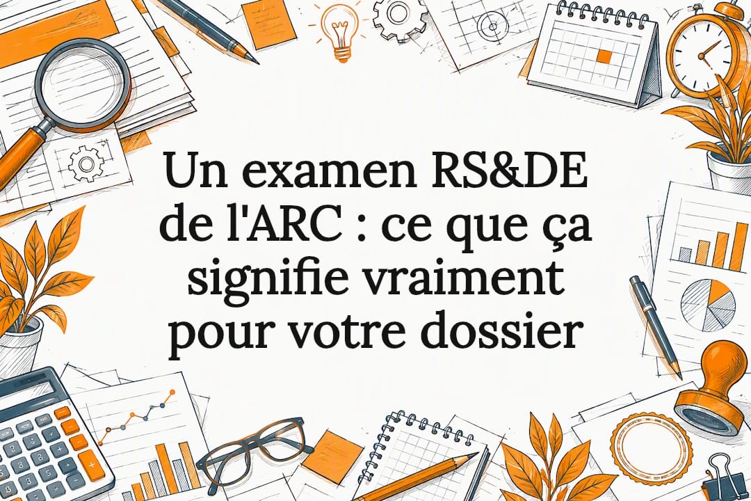 Carte titre illustrée pour l'examen RS&DE