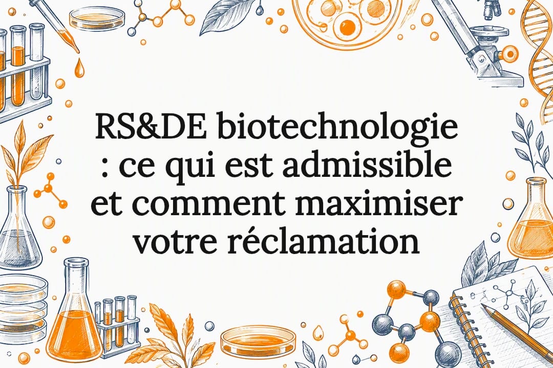 Carte titre illustrée sur le RS&DE en biotechnologie