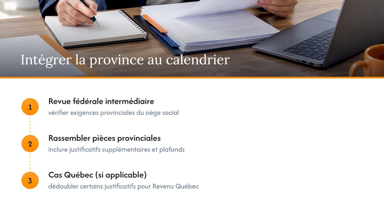 Différences de calendrier selon les provinces hors Québec — overview diagram
