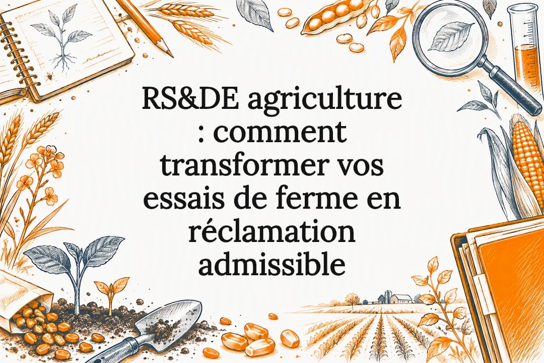 Carte-titre illustrée sur la RSDE agricole