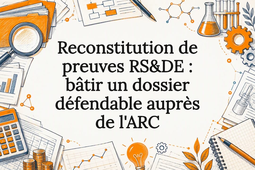 Carte titre illustrée sur les preuves RS&DE