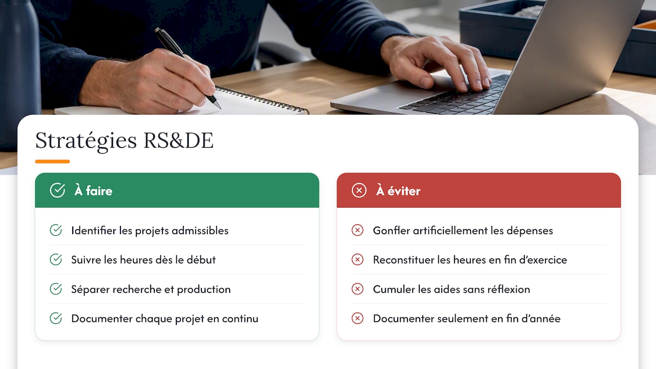 Stratégies pour maximiser vos crédits d'impôt RSDE — overview diagram