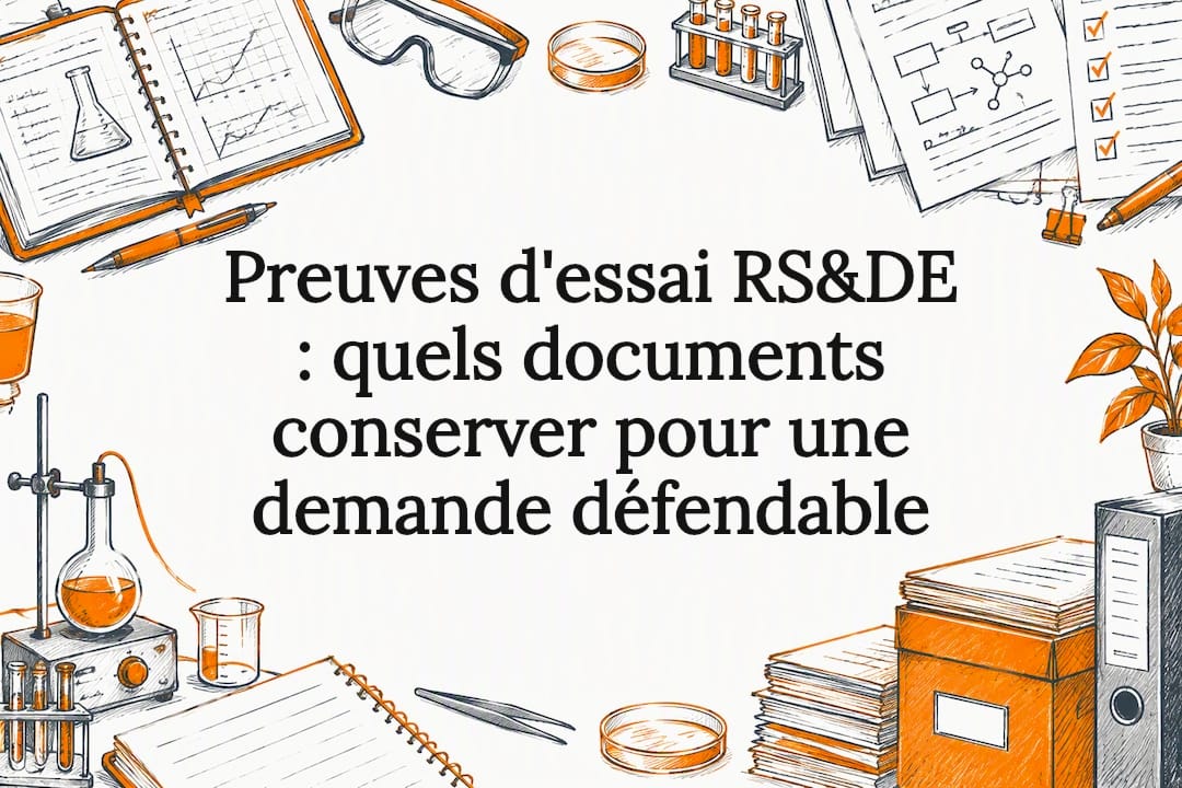 Carte graphique sur les preuves d’essai RS&DE
