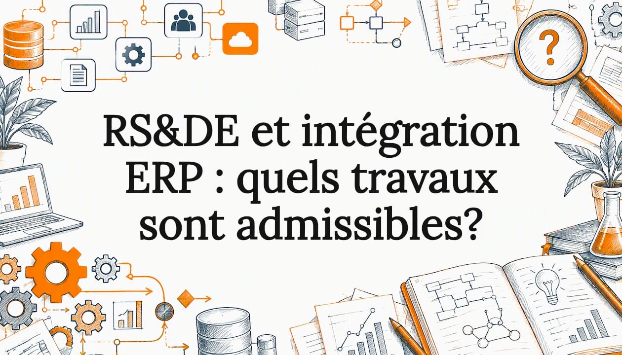 Carte de titre illustrée sur l’intégration ERP