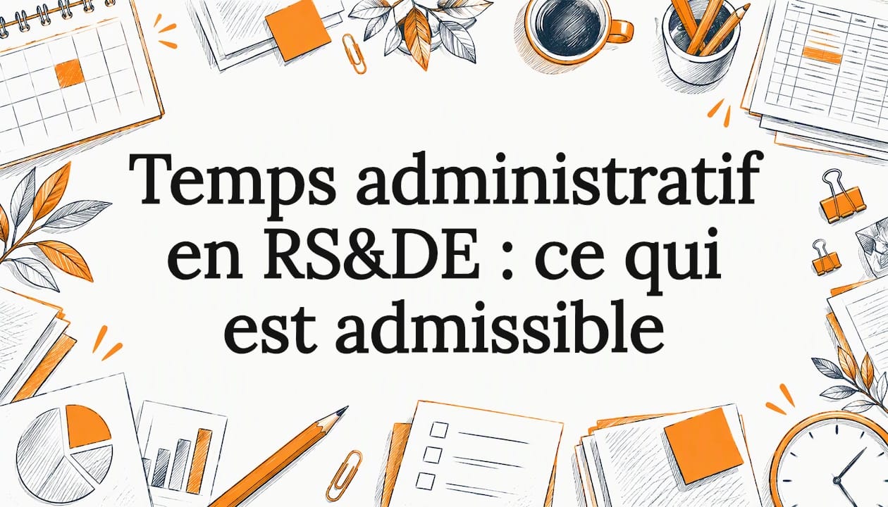 Carte titre illustrée sur la gestion du temps administratif
